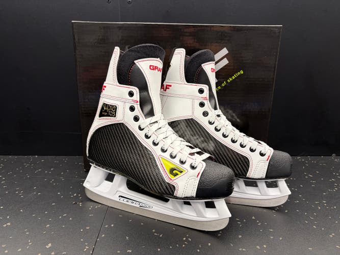New SPECIAL EDITION Graf G703 Hockey Skates Regular Width MULTIPLE SIZES (G703-CUSTOM)(RED/WHT)