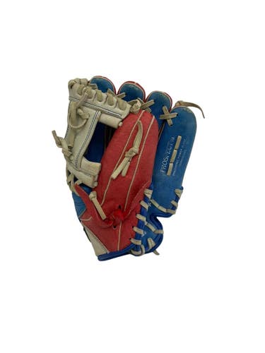 Used Mizuno Prospect 11" RH Throw Baseball Glove Royal Blue And Red  11692-S000155789