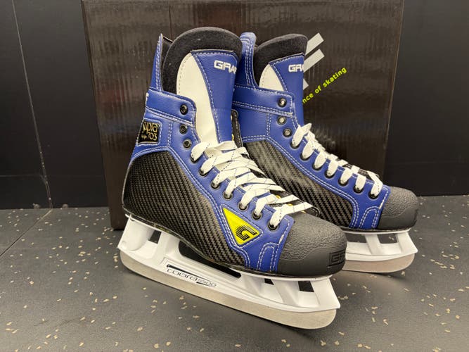 New SPECIAL EDITION Graf G703 Hockey Skates Regular Width MULTIPLE SIZES (G703-CUSTOM)(ALL BLUE)
