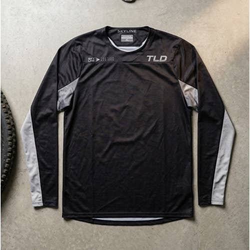 Troy Lee Designs Skyline Long Sleeve MTB Jersey XL Black Grey Mountain Bike