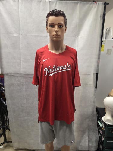 Washington Nationals Authentic Collection Nike Work Out Shirt XL MLB