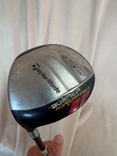 Men's TaylorMade Burner Superfast Left Hand Fairway Wood Stiff Flex 3 Wood Graphite Shaft (Used)