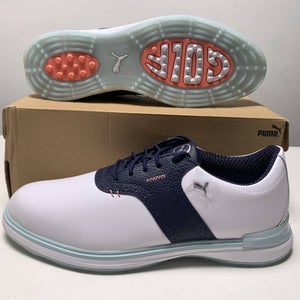 Puma Avant Waterproof Golf Shoes White Men's SZ 9 (379428 03) NIB