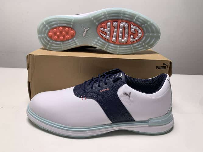 Puma Avant Waterproof Golf Shoes White Men's SZ 9 (379428 03) NIB