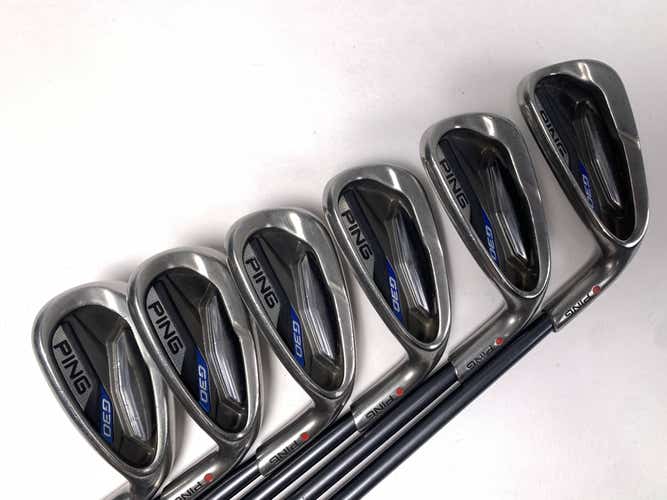 Ping G30 Iron Set 7-PW+GW+SW Red Dot 1* Flat TFC 80i Soft Regular Senior RH