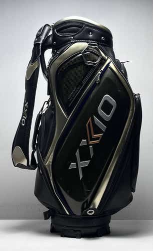 XXIO Premium Staff Bag Black 5-Way Divide Single Strap Golf Bag