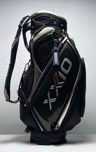 XXIO Premium Staff Bag Black 5-Way Divide Single Strap Golf Bag