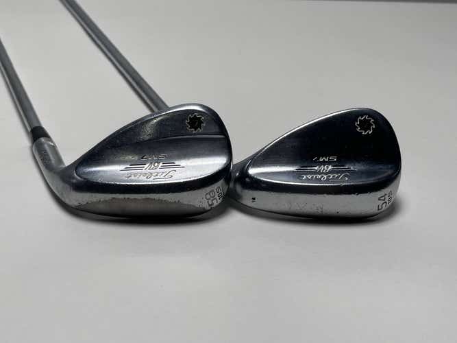 Titleist Vokey SM7 Tour Chrome Wedge Set 54* 10 58* 10 Wedge Steel Mens RH
