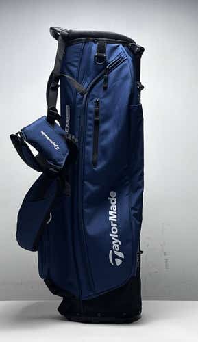 TaylorMade FlexTech Stand Bag Navy Blue 4-Way Divide Dual Strap Golf Bag