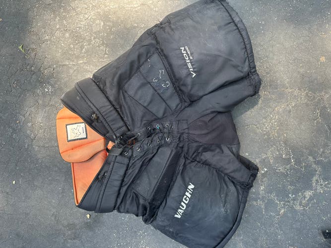 Senior Large Vaughn Vision 9400 Hockey Goalie Pants (Used)