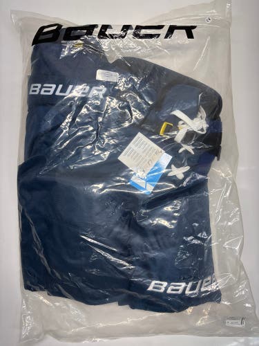 New!! Bauer Supreme 3S Pro Hockey Pants Intermediate Large Navy Blue