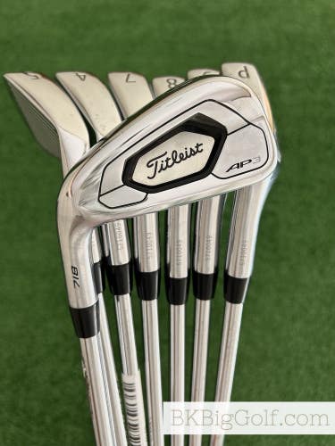 LH Titleist AP3 718 Iron Set 4-P / True Temper AMT Black Stiff