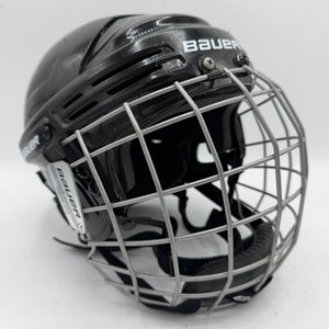 Black Junior Bauer 2100 Helmet w/ Cage