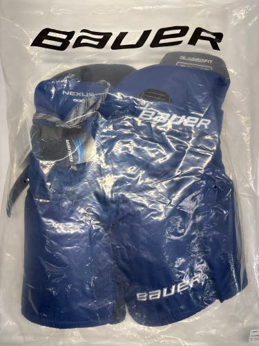 New!!  Bauer Nexus N8000 Hockey Pants Junior Medium Blue
