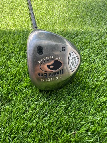 Men's Callaway Big Bertha Hawk Eye Right Handed Driver 9 Loft Graphite Shaft (Used)