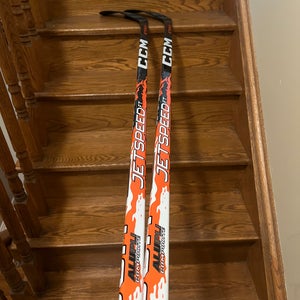 (2 Pack) Senior CCM JetSpeed FT9 Pro Right Handed Hockey Stick P28 75 Flex Pro Stock (New)
