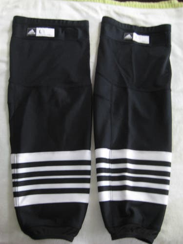New Jersey Devils 3rd Jersey Socks Senior Adidas Pro Stock (Used). Custom 28" with Velcro