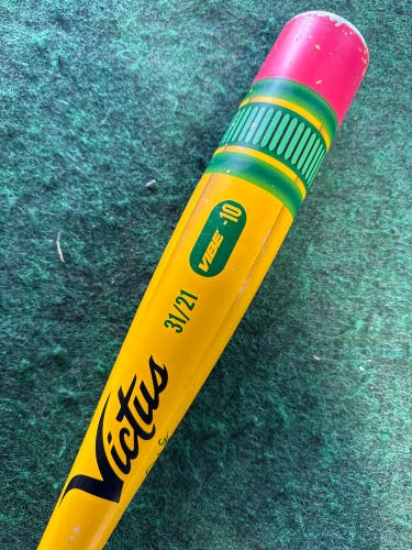 2024 Victus Vibe Alloy Bat USABat Certified (-10) Alloy 21 oz 31" (Used)