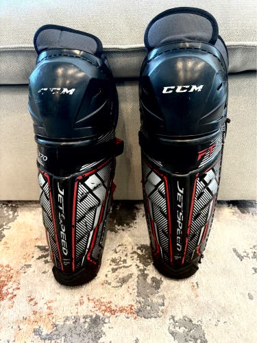 Junior CCM JetSpeed FT370 12" Shin Pads  (Used)
