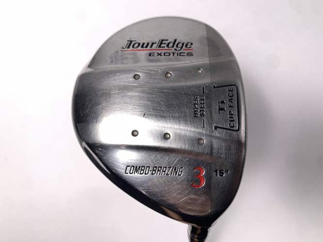 Tour Edge Exotics 3 Fairway Wood 15* Fujikura High Launch System 68g Stiff RH
