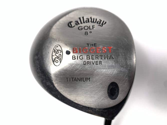 Callaway Biggest Big Bertha Driver 8* Big Bertha System 60 Strong RH