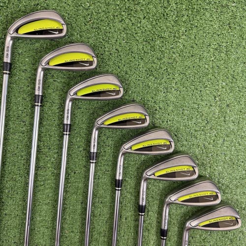 Nike Slingshot 4D SS Iron Set 4-PW AW Speed Step Regular Flex Left Handed