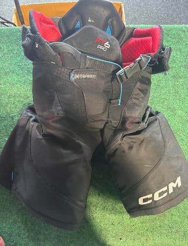 Black CCM JetSpeed FT6 Pro Hockey Pants (Used) | Senior Small