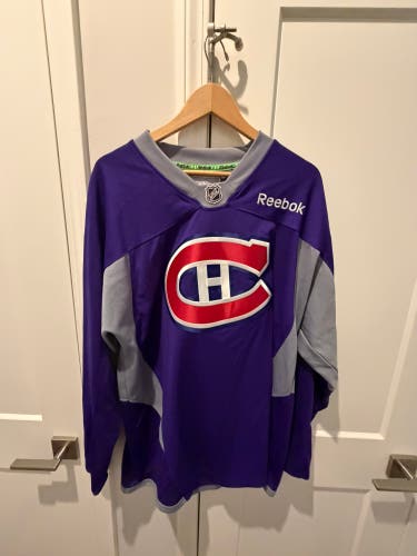 Large Purple Montreal Canadians Practice Jersey (New)