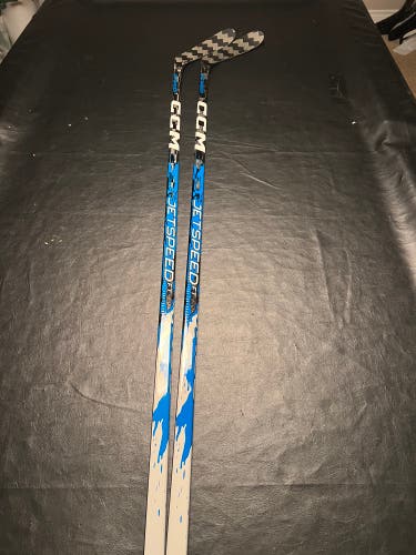 (2 Pack) Senior CCM JetSpeed FT9 Pro Right Handed Hockey Stick P28 75 Flex Pro Stock (New)