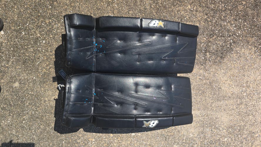 27+1" black Brian's NetZero 2 Goalie Leg Pads (Used)