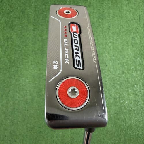 Odyssey O Works Black 2W Blade Putter Super Stroke Grip 36