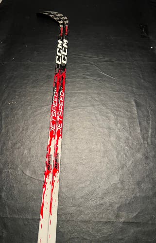 (2 Pack) Senior CCM JetSpeed FT9 Pro Right Handed Hockey Stick P28 75 Flex Pro Stock (New)