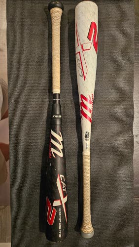 BUNDLE DEAL Marucci CATX2 Composite/Alloy USSSA Certified Bat (-10) 19 oz 28" (Used)