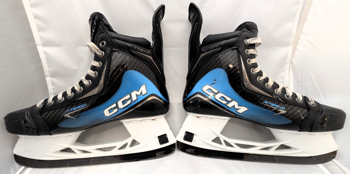 Used, CCM Total Custom Plus, Jetspeed FT8 Pro skates, Size SR 8.0 Regular width