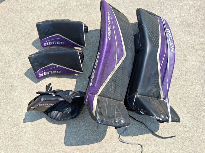 36" SR XL Bauer Ultrasonic Goalie Full Set (Used)