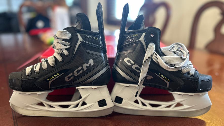 2024 CCM Tacks XF 70 Hockey Skates Regular Width Size 1.5 (Used)