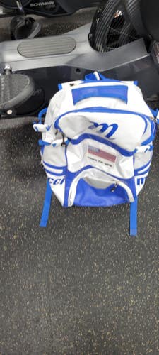 Used Marucci HONOR THE GAME BACKPACK BB/SB Player Backpack White 11497-S000160511