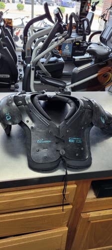 Used Champro SCORPION 2X FB Shoulder Pads Black 2X 11497-S000160454