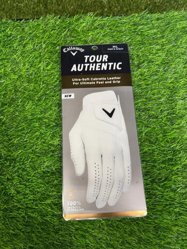 New Callaway Tour Authentic Golf Glove Mens Right Size Medium/large
