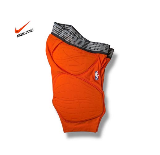 Orange Men’s LT Large-TALL Nike Pro Hyperstrong NBA Padded Compression Shorts 881966-891 (New)