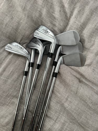 Callaway Apex Ti Fusion Iron Set 4-AW KBS Stiff Steel 8 Clubs Golf Pride Z-Grip