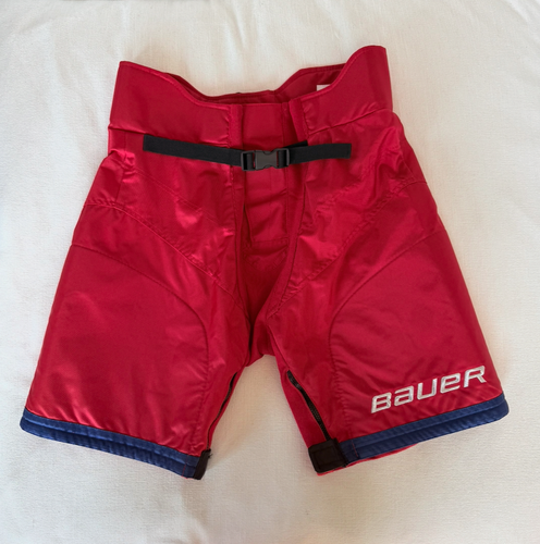 Red Medium Bauer Supreme Girdle Shell Pro Stock (like new) | Columbus Blue Jackets