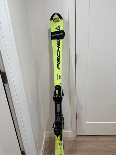 Women's 2024 Fischer RC4 WC SL 155 cm Racing Skis With Bindings Max Din 14 (Used)
