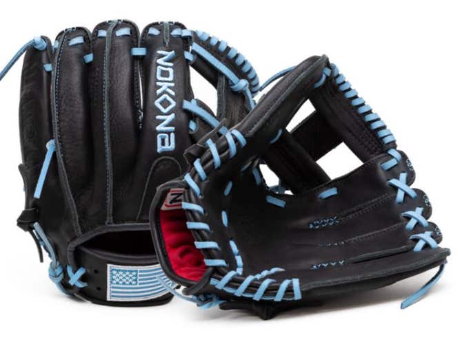 Share NOKONA S1-EP400 - BLACK - 11.5" BASEBALL GLOVE (NEW)