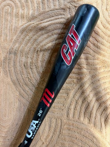 2021 Marucci CAT Alloy Bat USABat Certified (-11) Alloy 15 oz 26" (Used)