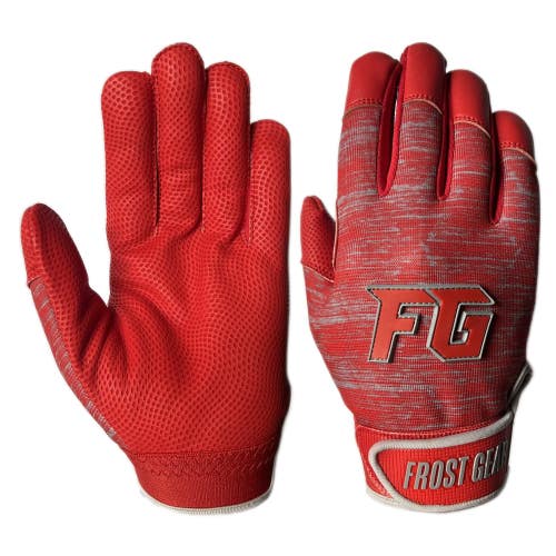 MaxBP FG Polar-Flex Cold Weather Batting Gloves - Red (NEW) **Multiple Sizes**