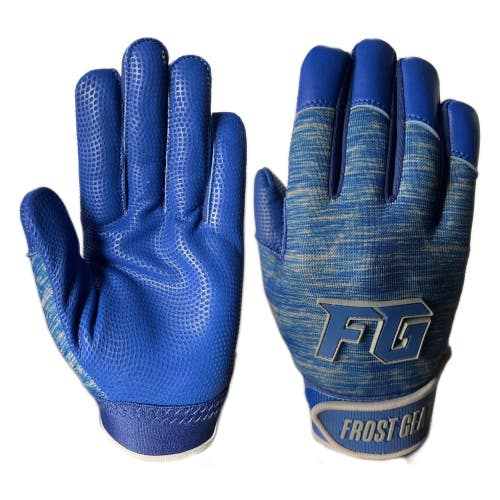 MaxBP FG Polar-Flex Cold Weather Batting Gloves - Blue (NEW) **Multiple Sizes**