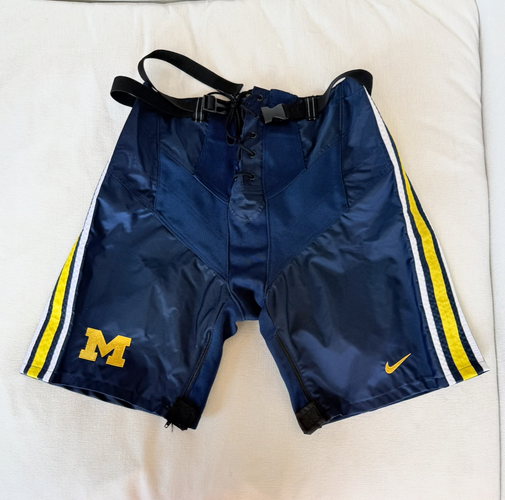 Blue Medium Nike Bauer Nexus Pant Shell Pro Stock | Michigan Wolverines (like new)