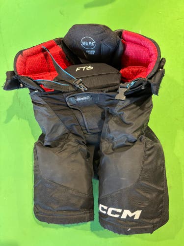 Black Junior Small CCM JetSpeed FT6 Hockey Pants