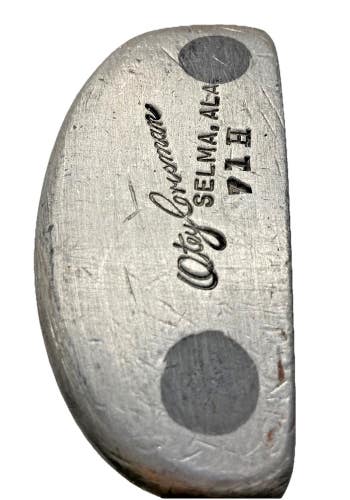 Otey Crisman 71H Putter 3 Lead Weights RH Hickory 35" Red Ring Black Cap Vintage